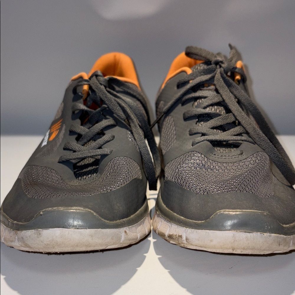 RBX Charcoal and Tangerine Sneakers